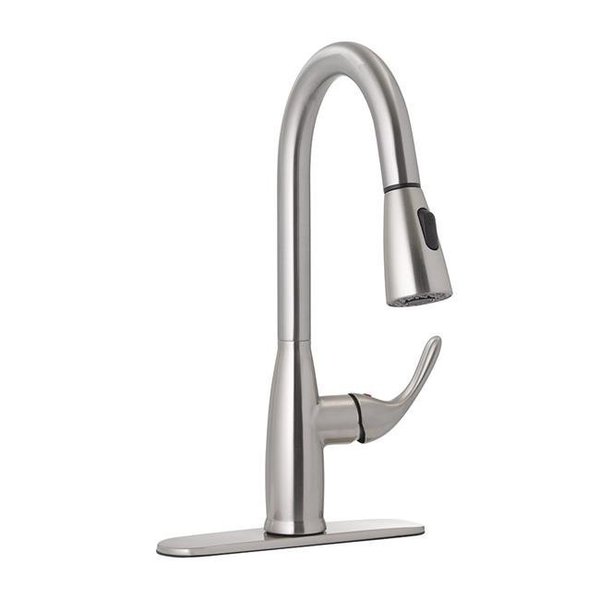 Jones Stephens Jones Stephens 1559063 Stainless Steel Transitional Hi-Arc Pull-Down Kitchen Faucet 1559063